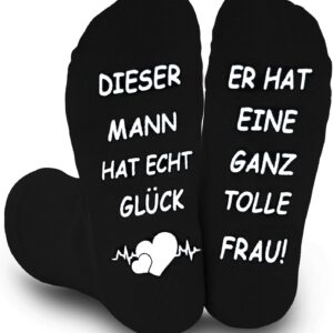 Gifts for Men Women, Funny Socks Christmas Gifts, Partner Wedding Anniversary Valentine's Day Anniversary Personalised Gifts for Women Men Husband Girlfriend Boyfriend