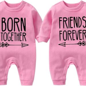 Baby Romper Best Friends For Always Fun Baby Romper Baby Gifts Birth First Clothing