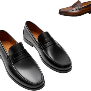 Men's Moccasins - Handmade Business Loafers Made of Genuine Leather by Hand in Spain, Comfortable Men's Shoes for Leisure and Office