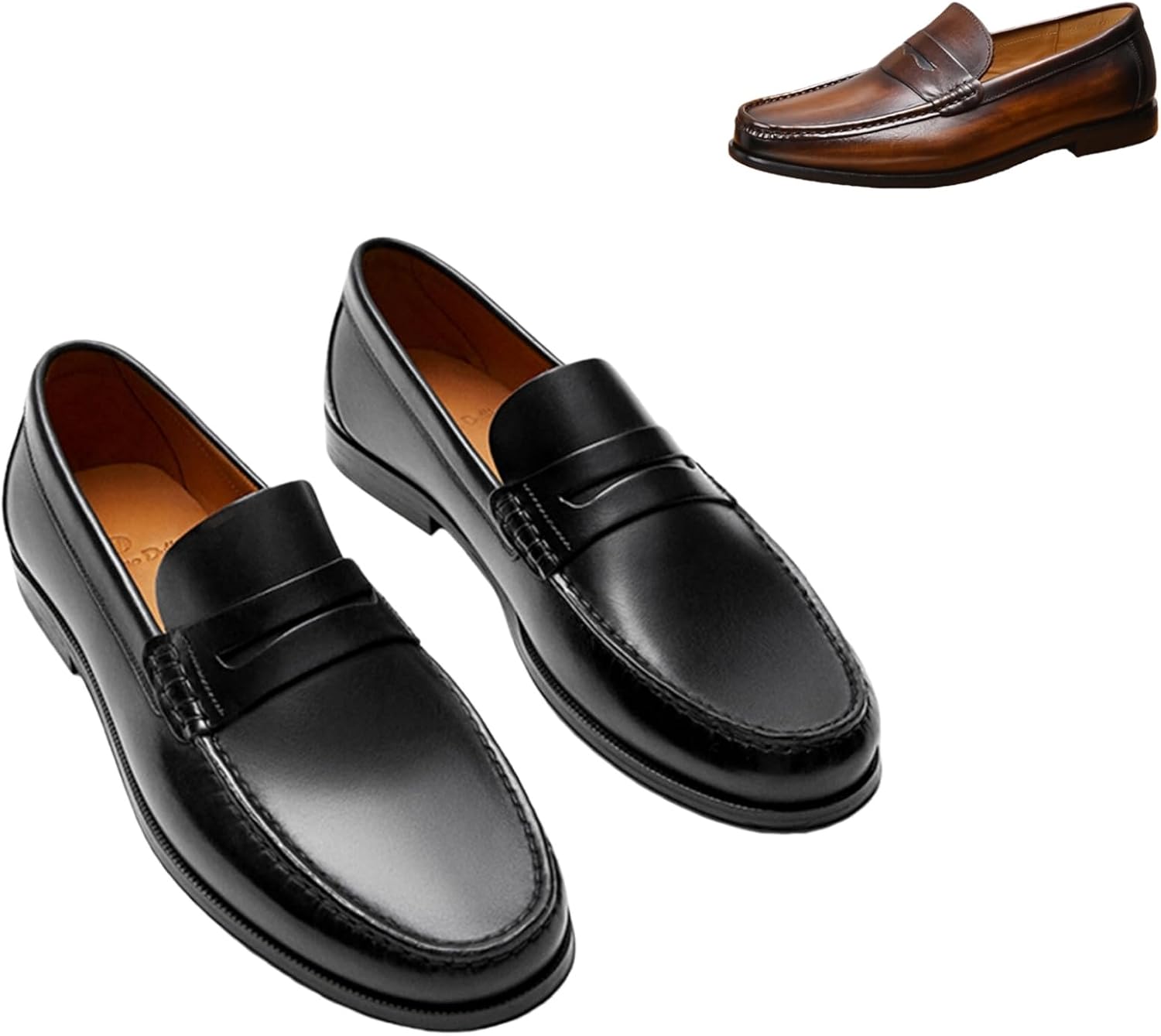 Men's Moccasins - Handmade Business Loafers Made of Genuine Leather by Hand in Spain, Comfortable Men's Shoes for Leisure and Office