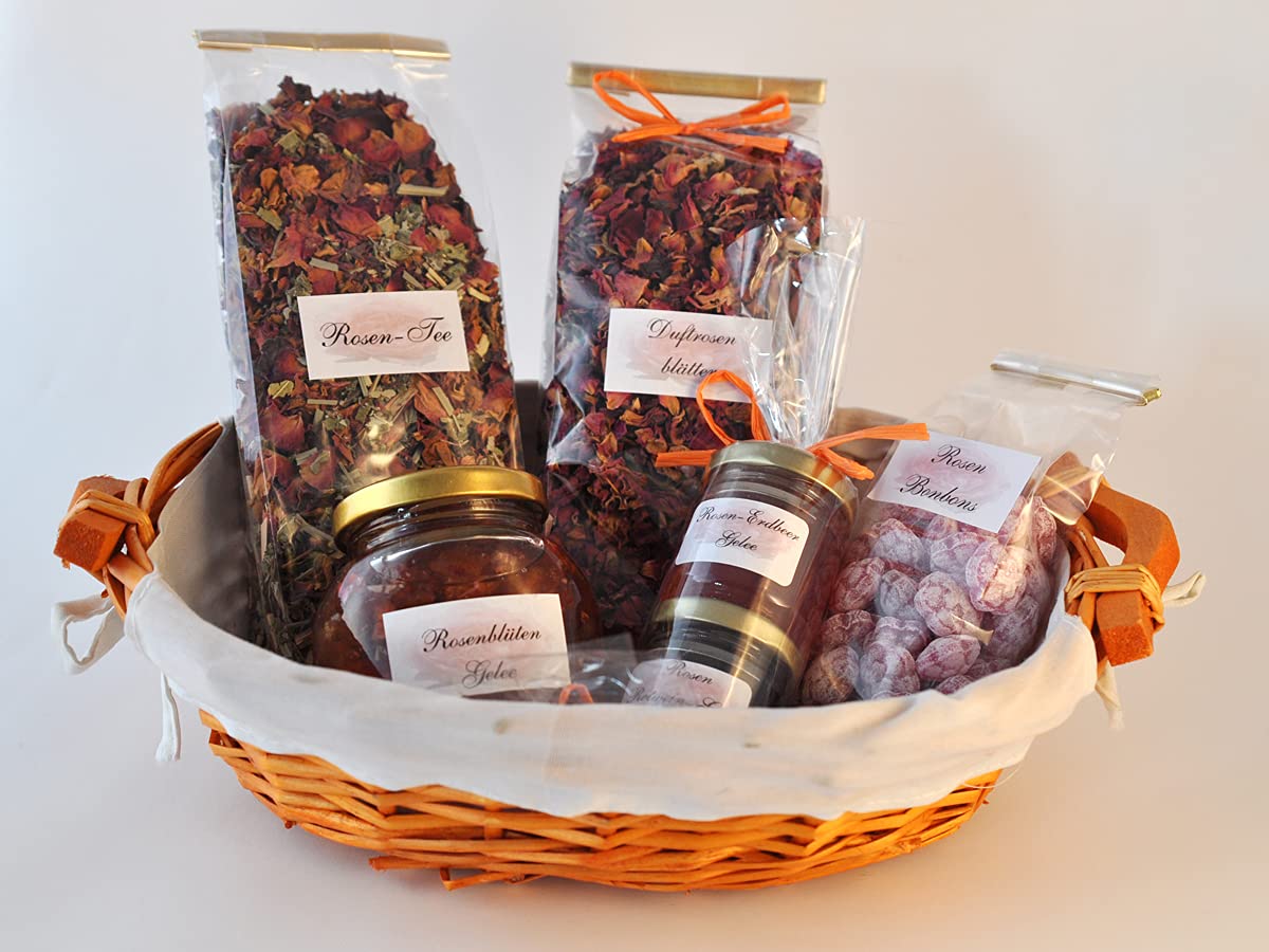 Gift basket filled with handmade roses delicacies – Bild 2