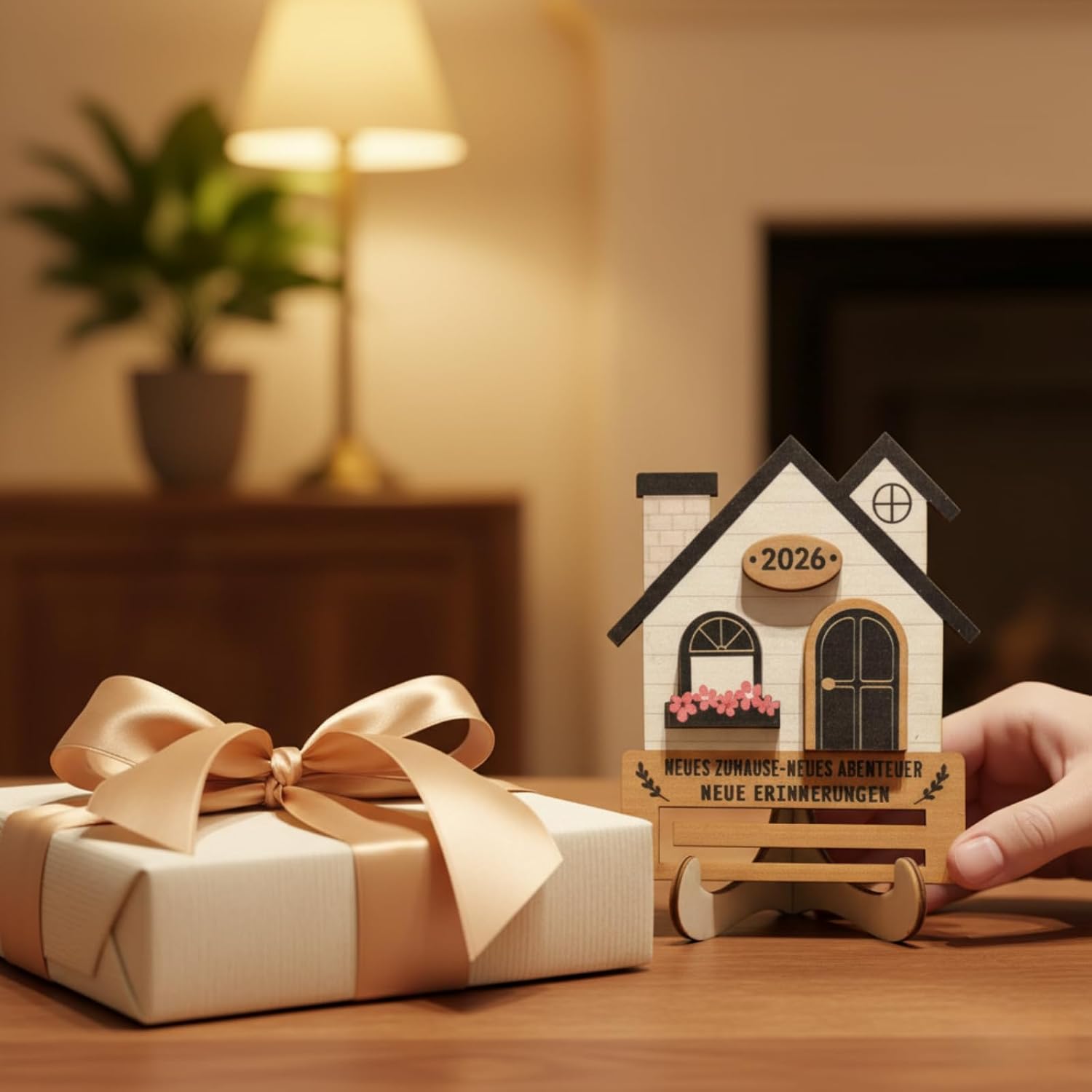 Housewarming Gift House Apartment New Home Money Gift Packaging Housewarming Money Gift Made of Wood for Home House Moving New Apartment – Bild 5
