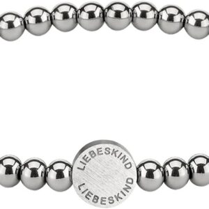 LIEBESKIND BERLIN Beads Armband – kleine Kugeln aus Edelstahl – Silber, Gold, Roségold & Schwarz – filigraner Damenschmuck