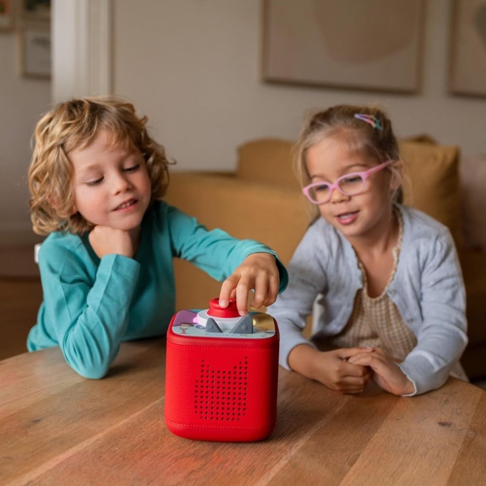 tonies Toniebox 2 Tonieplay Bundle Including 1 Tonieplay Game + Controller: Lalalinos, Red, Audio Player for Audio Books, Songs, Sleep and Tonieplay for Children – Bild 4