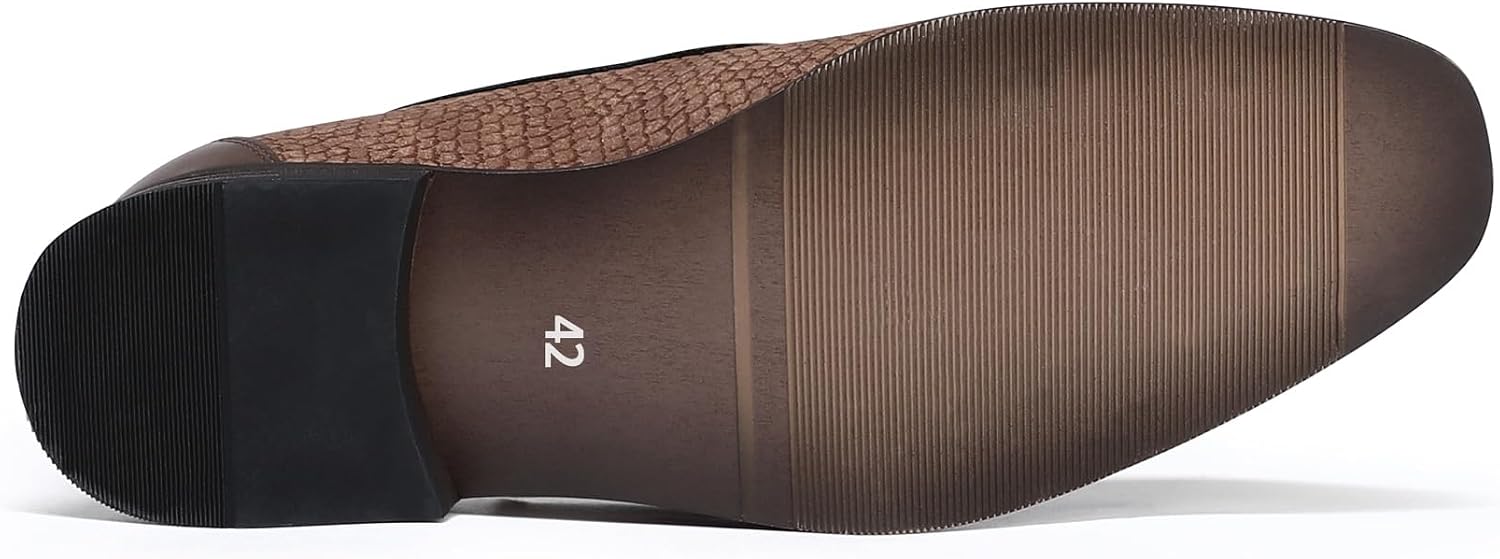Mirroryou Men's Loafers Elegant Suit Shoes Slip On Formal Wedding Shoes Business Lightweight Moccasin – Bild 7