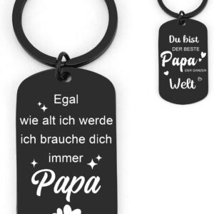 Father's Day Gift for Dad Keyring Black Father's Day Gifts for Dad Gift Dad's Birthday Best Dad Gifts for Dads Gift Father Christmas Gifts Valentine's Day