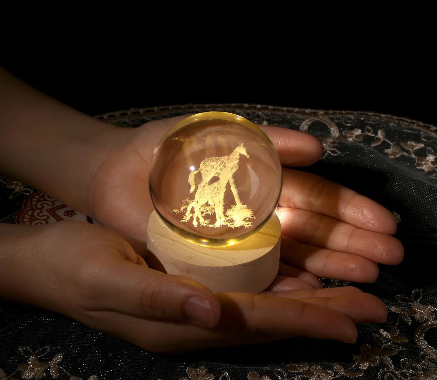 60mm Giraffe Glass Ball Decorative Animal Crystal Ball Giraffe – Bild 2