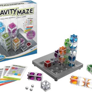 ThinkFun – 76433 – Gravity Maze – the exciting ball maze for girls and boys from 8 years, brain training with a marble run in updated packaging design.