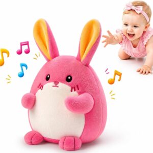 SAIMAND Baby Toy 6-18 Months Musical Rabbit Crawling Toy