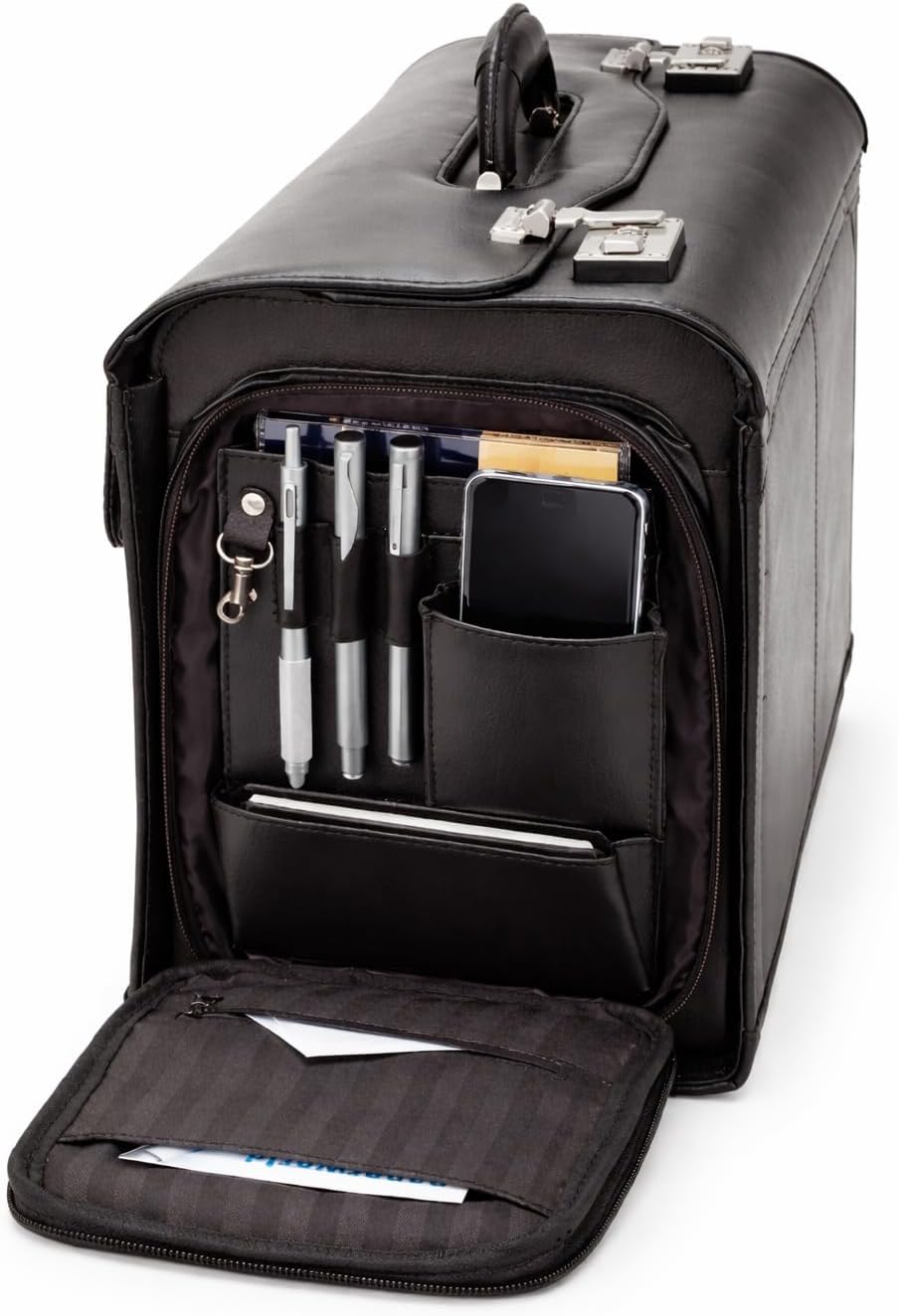 Alassio 949728 - Black leather pilot briefcase – Bild 3
