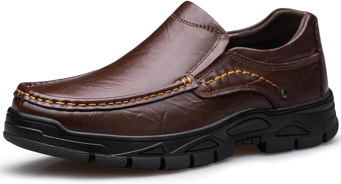 Men's Casual Shoes Slip On Loafers Leather Shoes for Dress Business Work Office – Bild 2