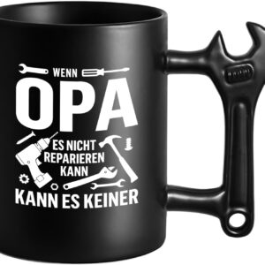 Grandpa Mug with Wrench Handle, Best Grandpa Gift