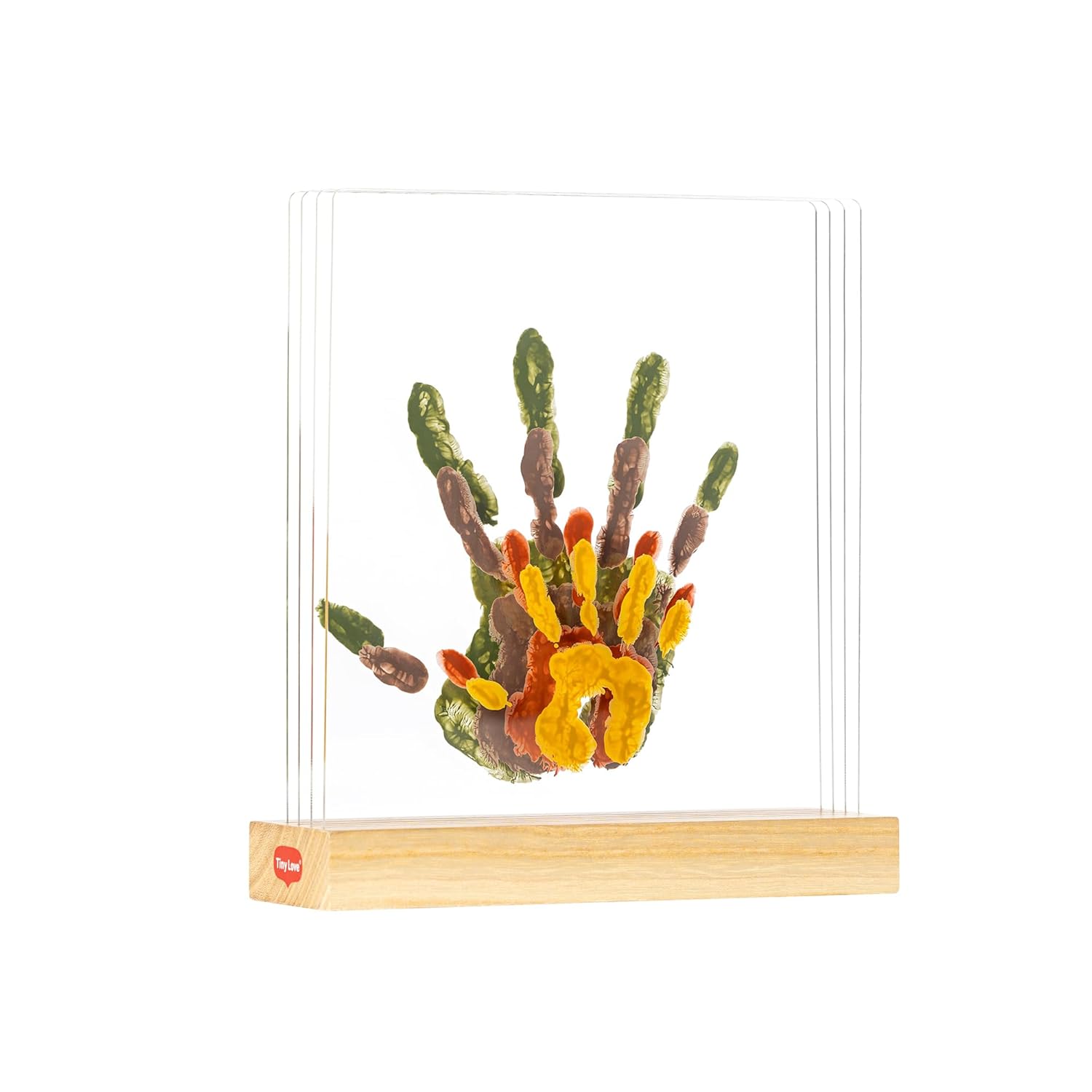 Tiny Love Family Prints, Customisable Handprint Set, Family, DIY Wooden Memory Frame, Dermatologically Tested, Gift Newborn, Baby Shower Gift, All-in-One Set, Tiny Creations