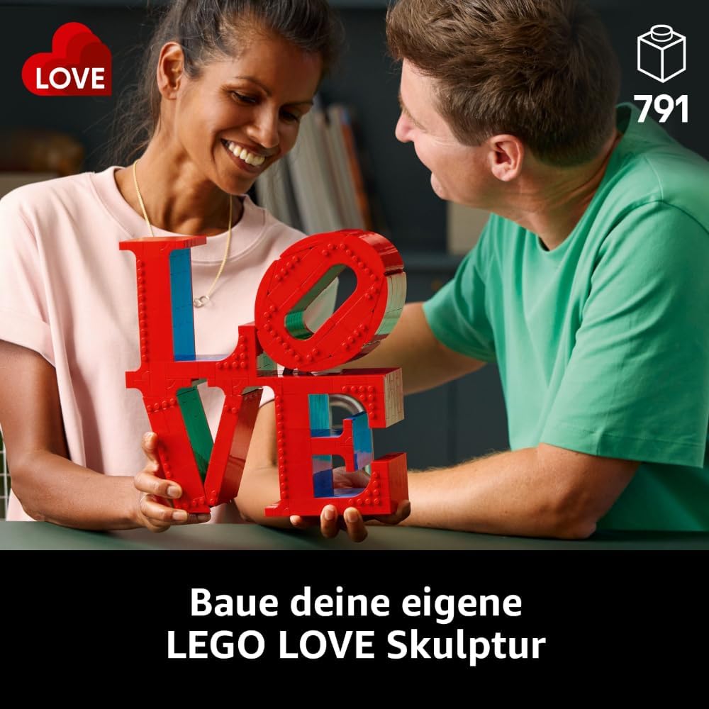 LEGO Art Love - Model Making for Adults - Decorative Art Object for Building - Creative Activity for Women and Men - Gift Idea for Couples - 31214 – Bild 2