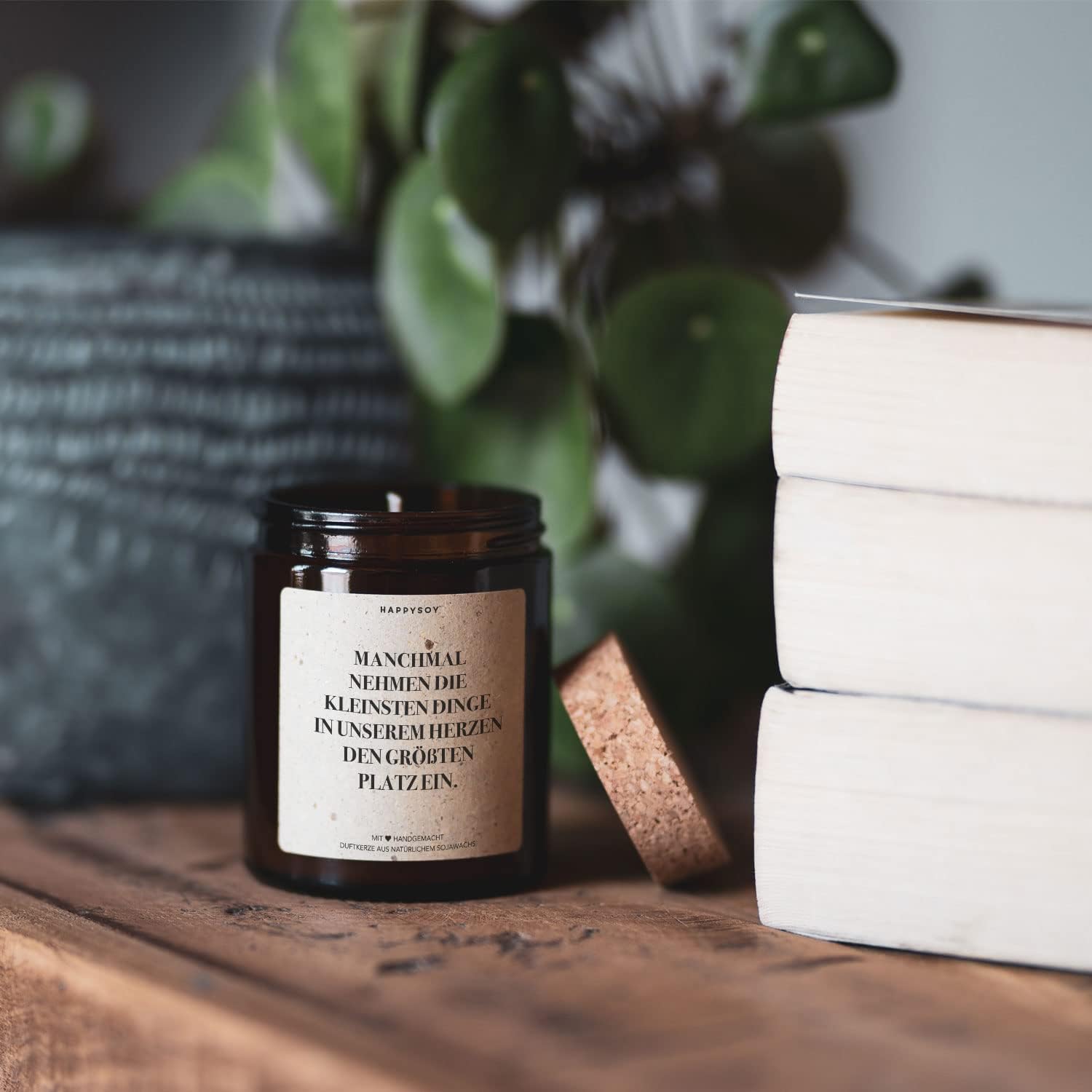 Gift Birth Scented Candle in Glass with Saying Made of Soy - Naturally Handmade and Vegan - Birth Gift, Gift Idea for Newborn, Pregnancy, Best Friend, Mum, Baby Shower – Bild 2