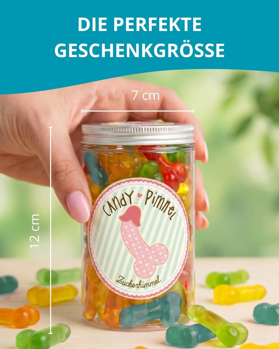 Candy Dummy Fruit Gum Shape Funny Gift for Friends Funny JGA Gift 300g – Bild 3