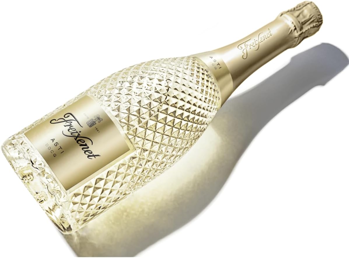 Freixenet Asti D.O.C.G. from Piedmont, Italy (1 x 0.75 l) Sweet Sparkling Wine in Elegant Jewellery Bottle with Diamond Look - Natural Cork - Moscato Bianco Vegan – Bild 2