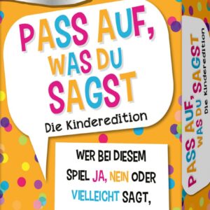 Pass auf, was du sagst – Die Kinderedition: Wer bei diesem Spiel »Ja«, »Nein« oder »Vielleicht« sagt, verliert! | Das Original. Das perfekte Geschenk. Für Kinder ab 6 Jahren