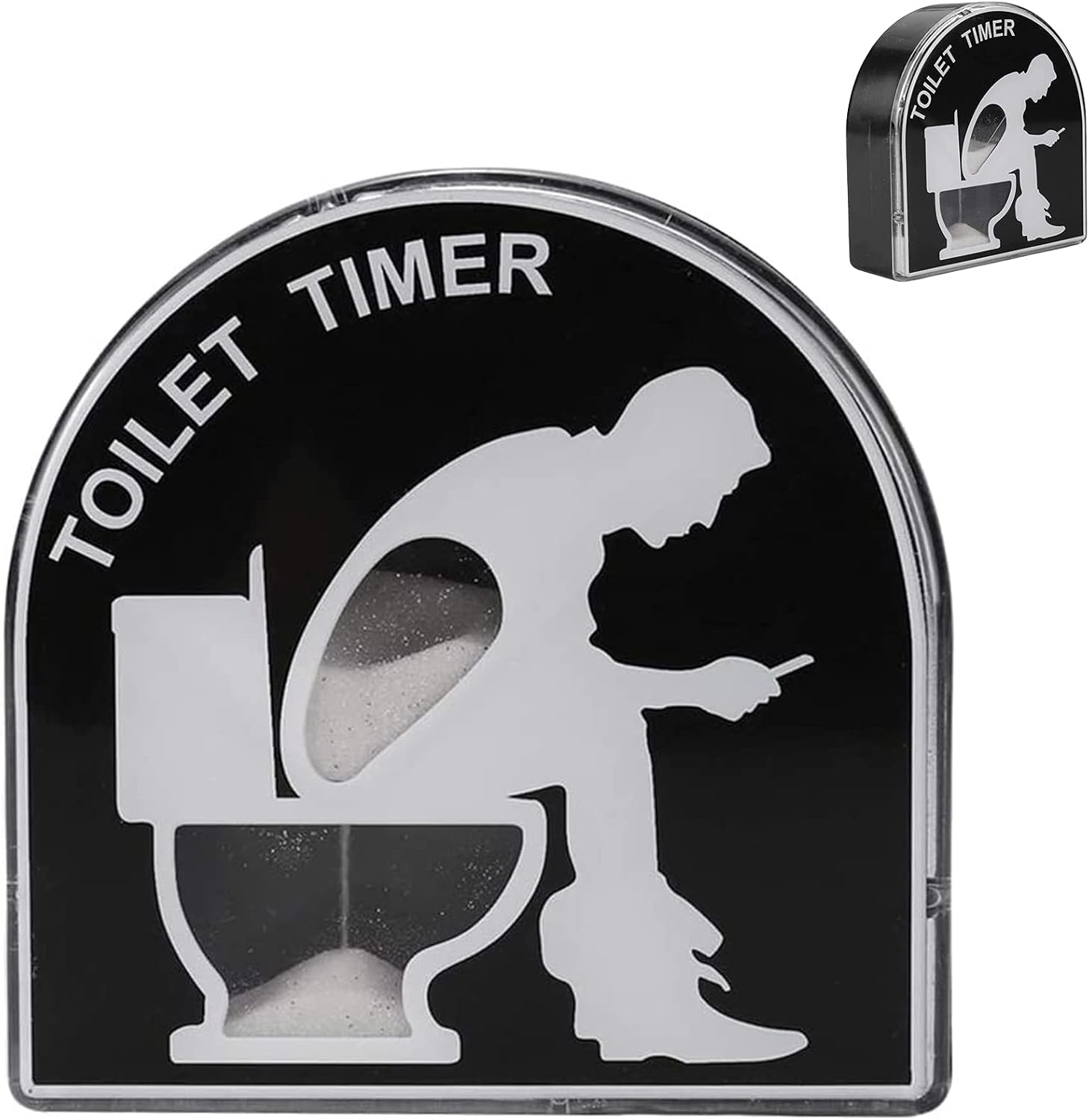 5 Minute Sand Toilet Hourglass Timer, Kids Brushes, Timing Tool, Home Garden, Home Decor Toy, Funny Gifts for Men, Husband, Dad, Father's Day, Birthday Gag (C)