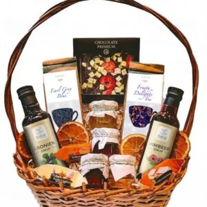 Gift basket, gift, honey, tea, coffee, gift for mum, dad, grandma, grandpa, teacher for birthday