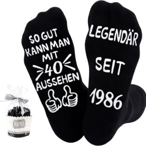 Belillpipi 50 60 40 30 70 80 18th Birthday Man Woman Gifts for Men Women Funny Socks Birthday Gift for Boys Girls