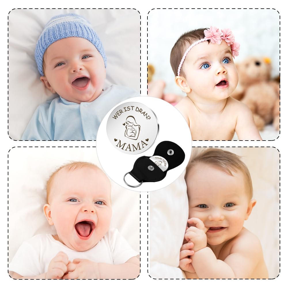 Gift for expectant mother, expectant dad gift, baby gift, gifts for birth, gifts for pregnant women, newborn gift, christening gifts for boys, decision coin mum dad – Bild 5