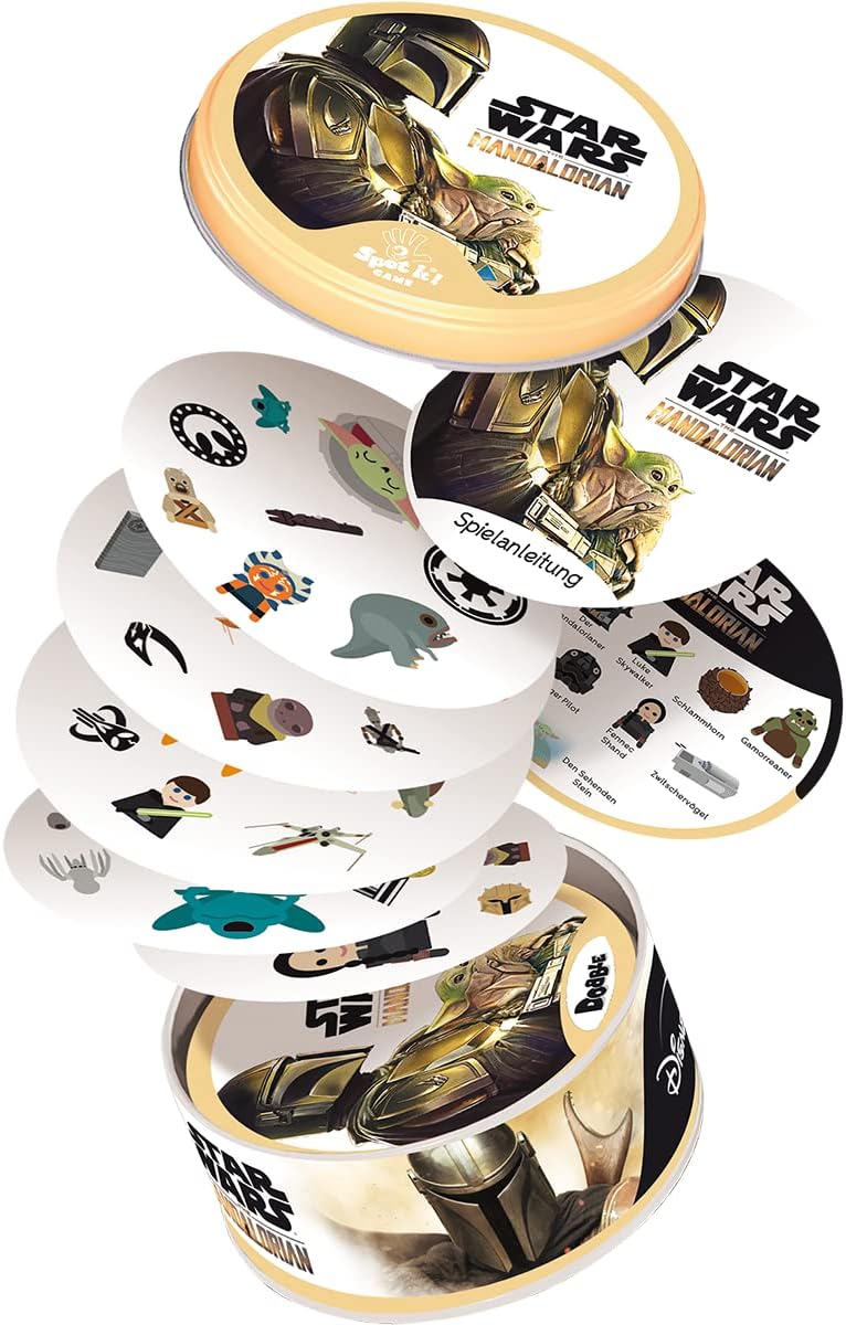 Asmodee, Dobble Star Wars: The Mandalorian, Fast-paced Family Game, German – Bild 5