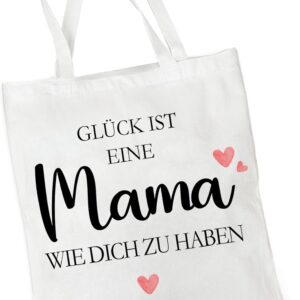 BOYATONG Geschenke für Mama/Oma, Baumwolltasche Mama/Oma Geschenk Geburtstagsgeschenk Weihnachten Geschenk, Eine Stofftasche für Mama/Oma, um Mama/Oma Liebe zu Zeigen