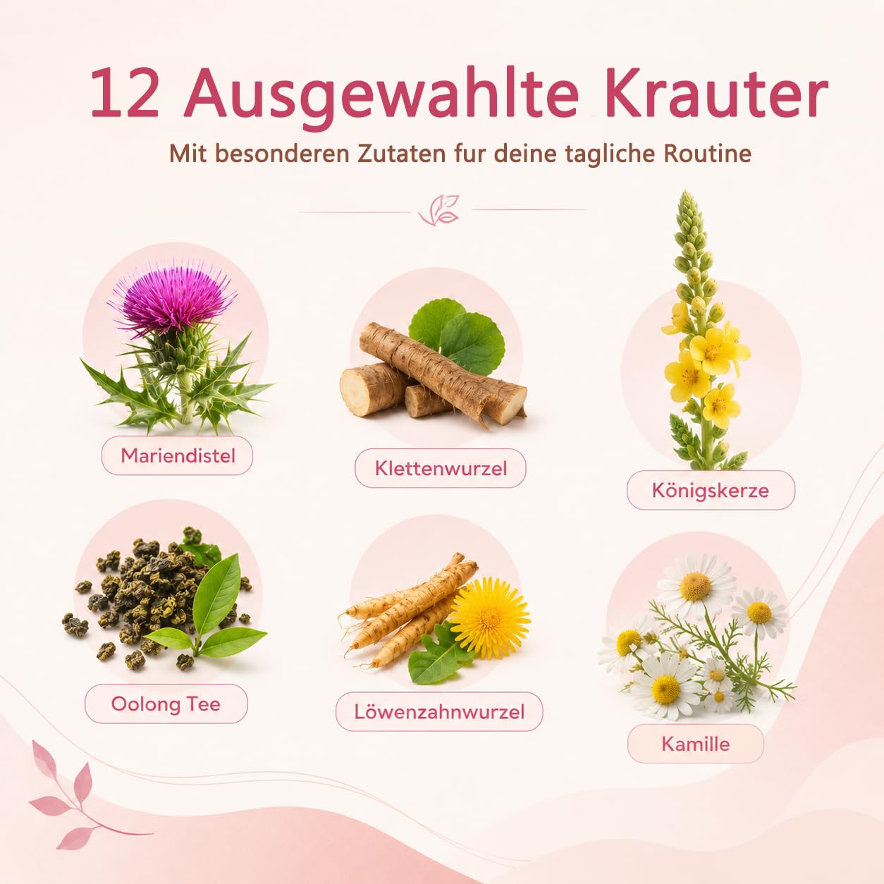 Detox Tea for Weight Loss & Liver Function - 28 Days 12 Herbal Blend Herbal Tea with Milk Thistle, Dandelion, Ginger & Green Tea - For Digestion, Metabolism & Wellbeing in Menopause – Bild 3