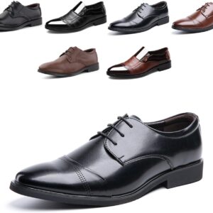 Derby Shoes Men's Oxford Suit Shoes Leather Shoes Business Shoes Formal Brogues Lace-Up Shoes Classic Lace-Up Shoes Black Brown 37-48
