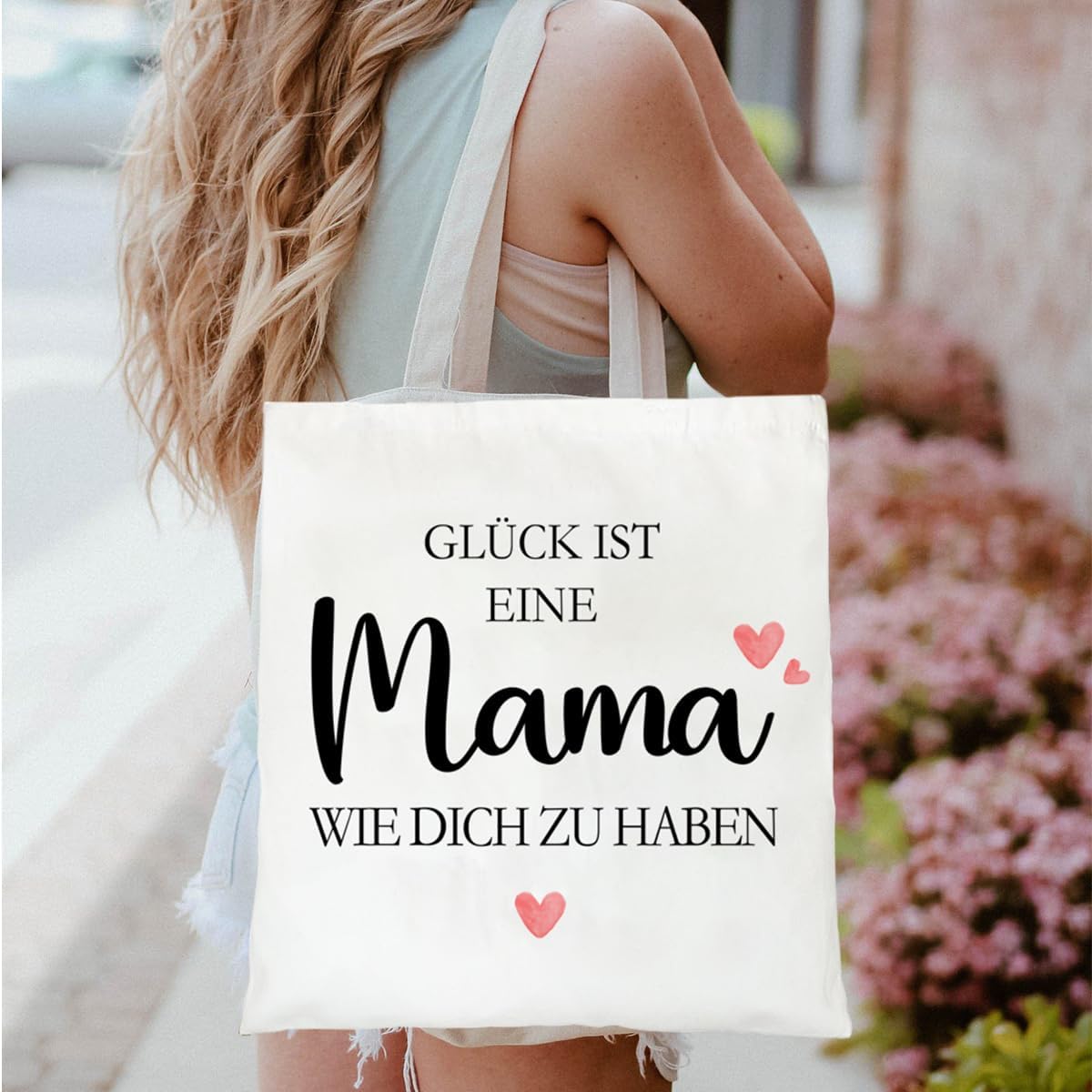 BOYATONG Geschenke für Mama/Oma, Baumwolltasche Mama/Oma Geschenk Geburtstagsgeschenk Weihnachten Geschenk, Eine Stofftasche für Mama/Oma, um Mama/Oma Liebe zu Zeigen – Bild 2