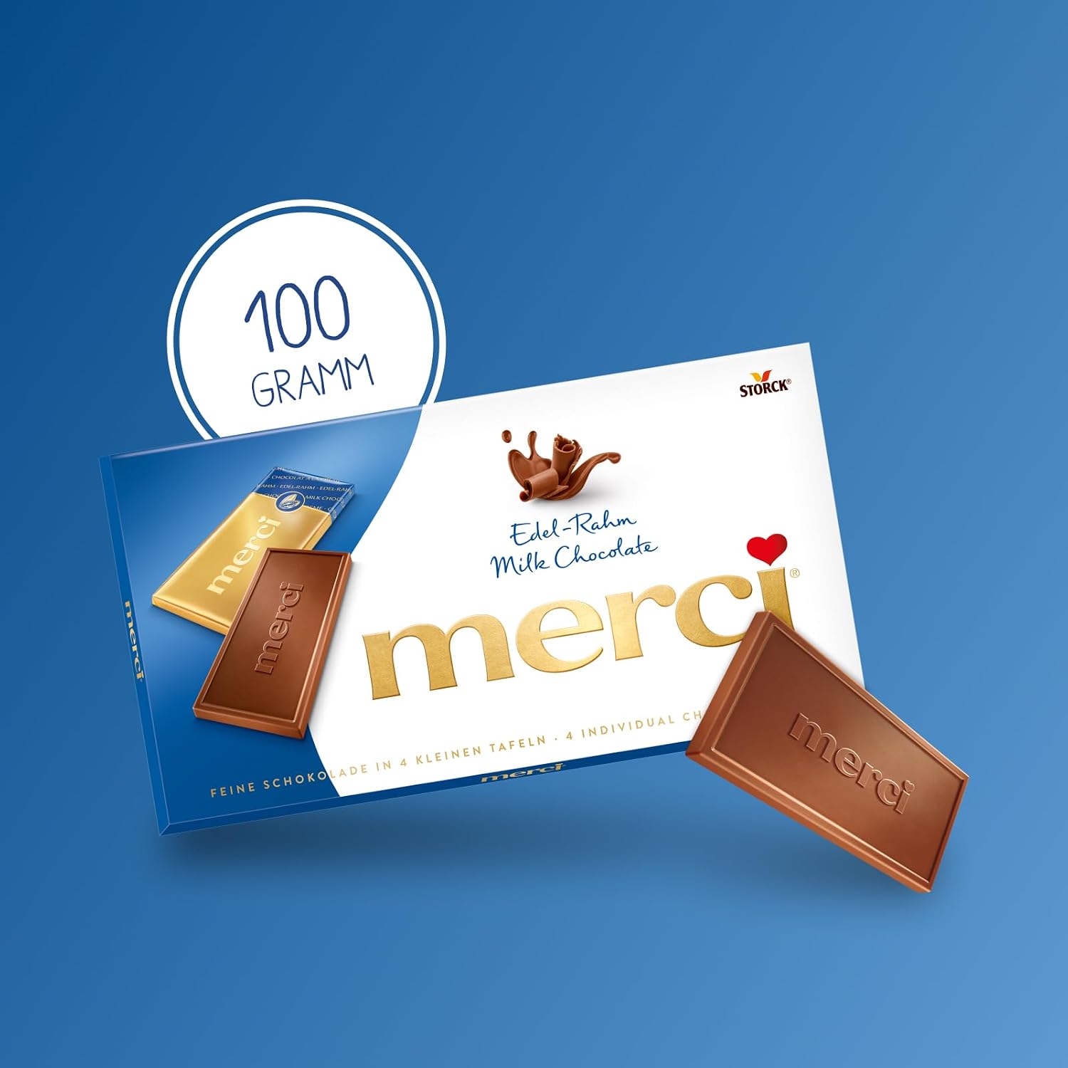 merci Chocolate Bar Precious Cream 1 x 100 g (4 Plates) – Bild 2