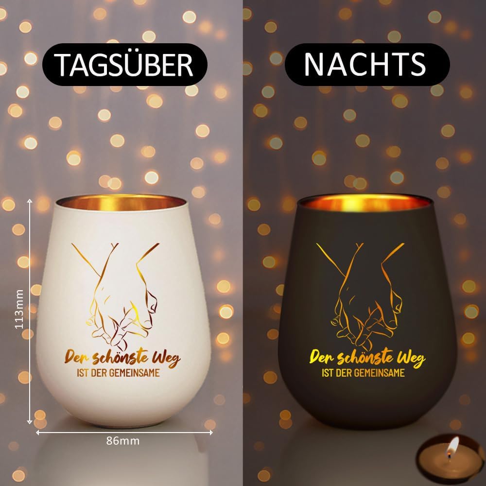 Glass Lantern with Gift Box, Wedding Gift – Bild 3
