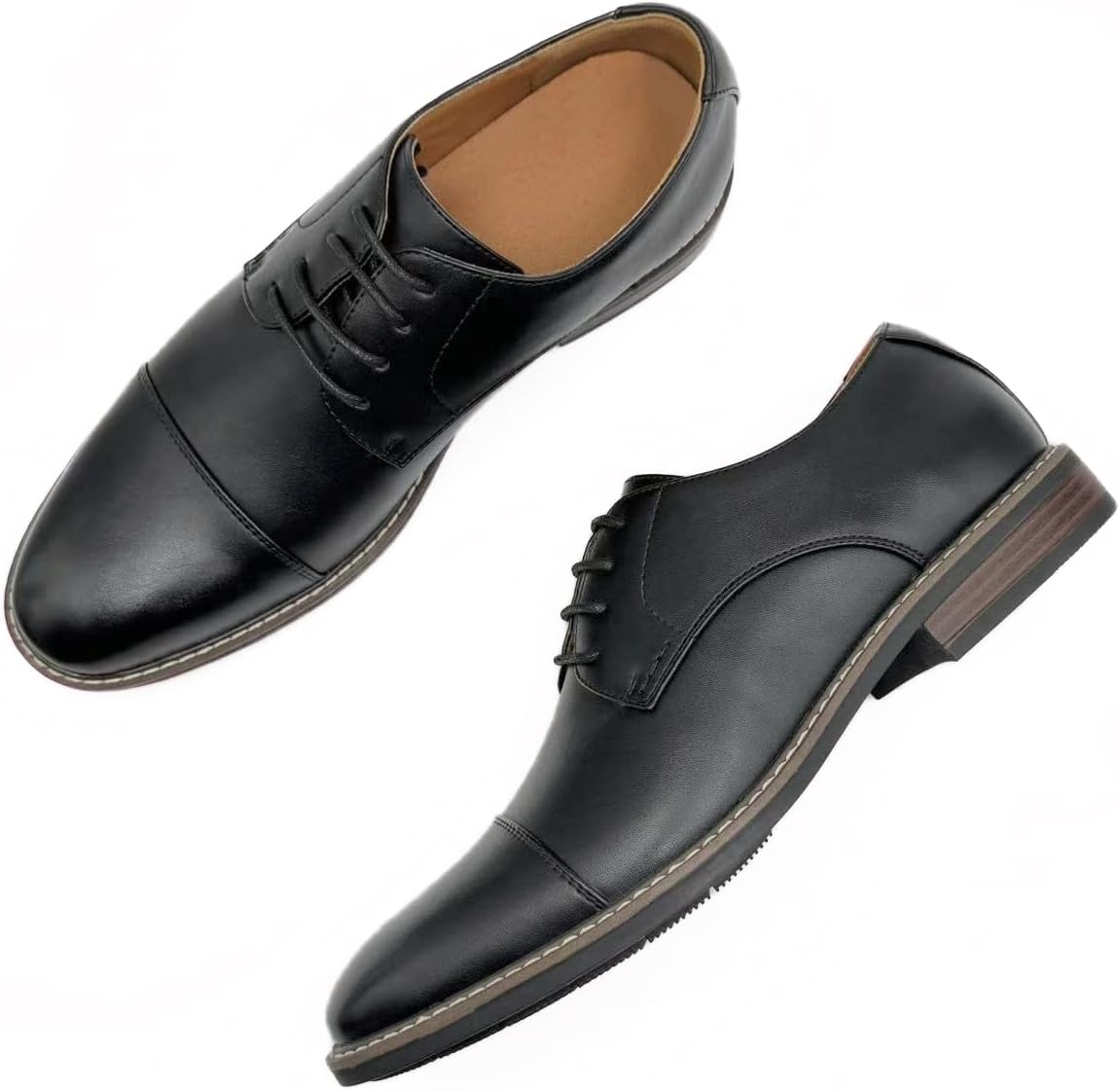Finishing & Sewing Men's Oxford Lace Up Shoes with Caps – Bild 8