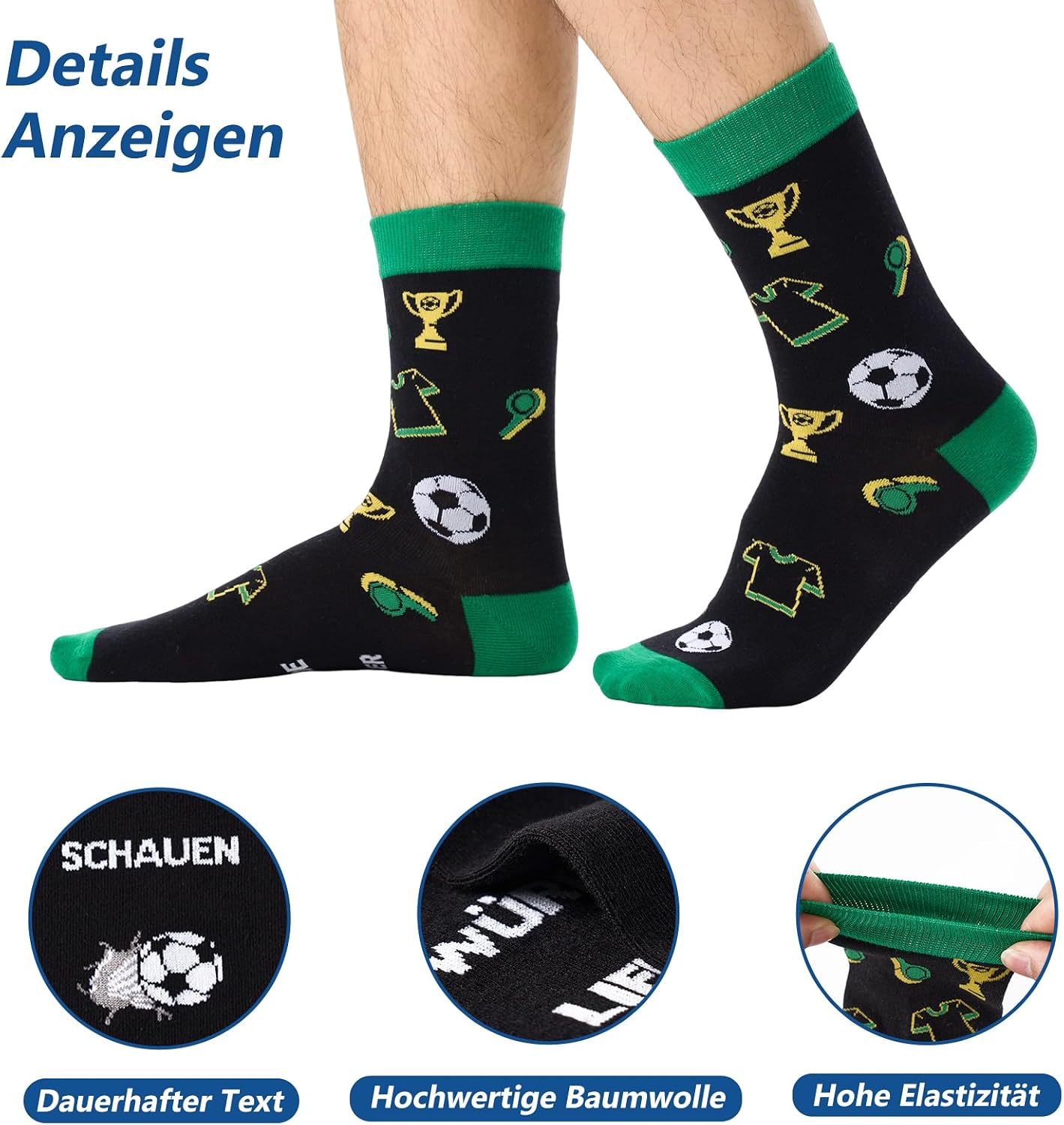 SockWaddles Funny Socks Men with Sayings - Gift Idea for Men, Grandpa, Dad, Gamer, Bike, Camper for Christmas, Birthday, Father's Day, Advent Calendar Filling – Bild 4