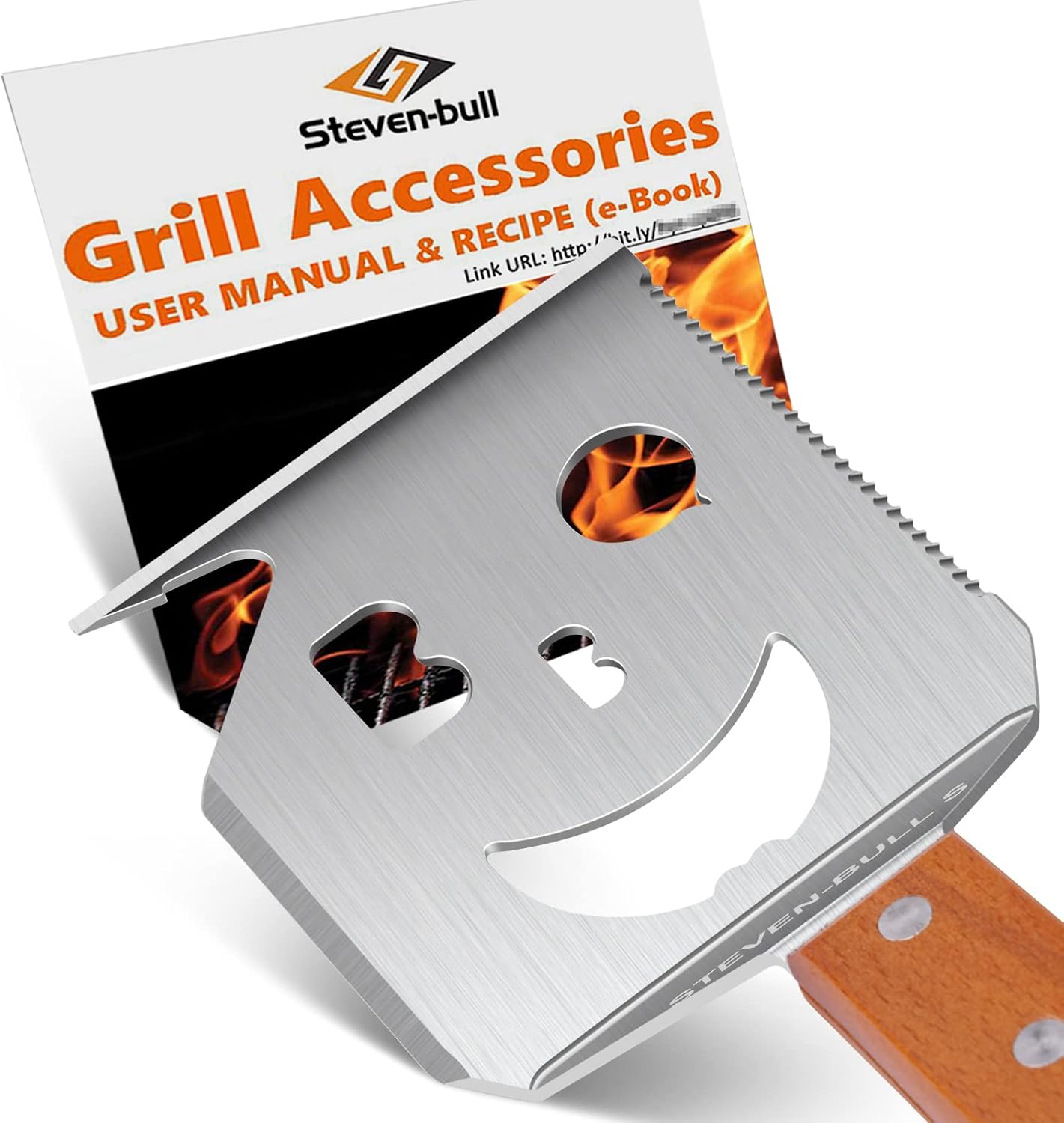 STEVEN-BULL 7-in-1 Barbecue Spatula, Grill Accessories, Gifts for Men, Dad – Bild 7