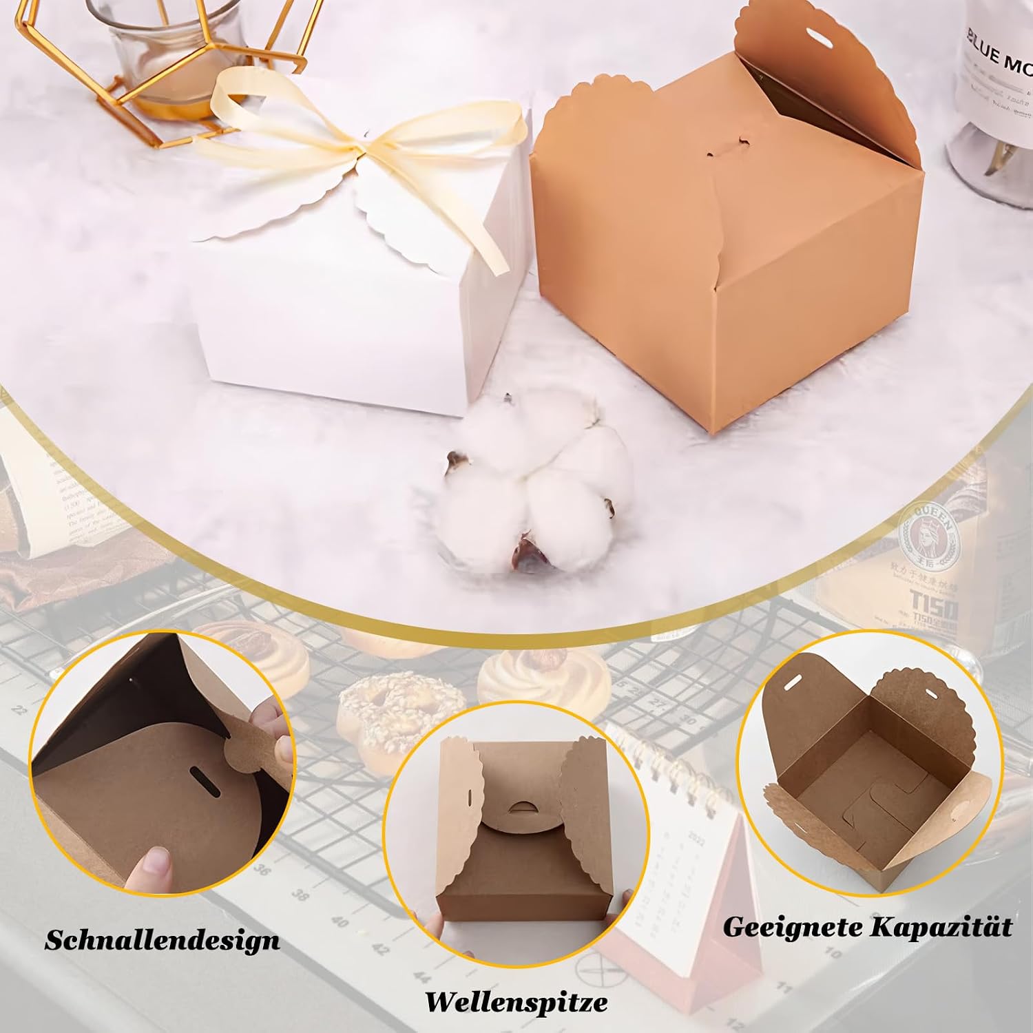 Pastel Gift Boxes Set, 20 Pieces DIY Decoration for Birthday Wedding Party – Bild 3