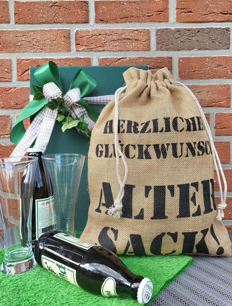 1 Gift Bag Old Sack Congratulations, Birthday, Anniversary (40 x 30 cm) – Bild 3