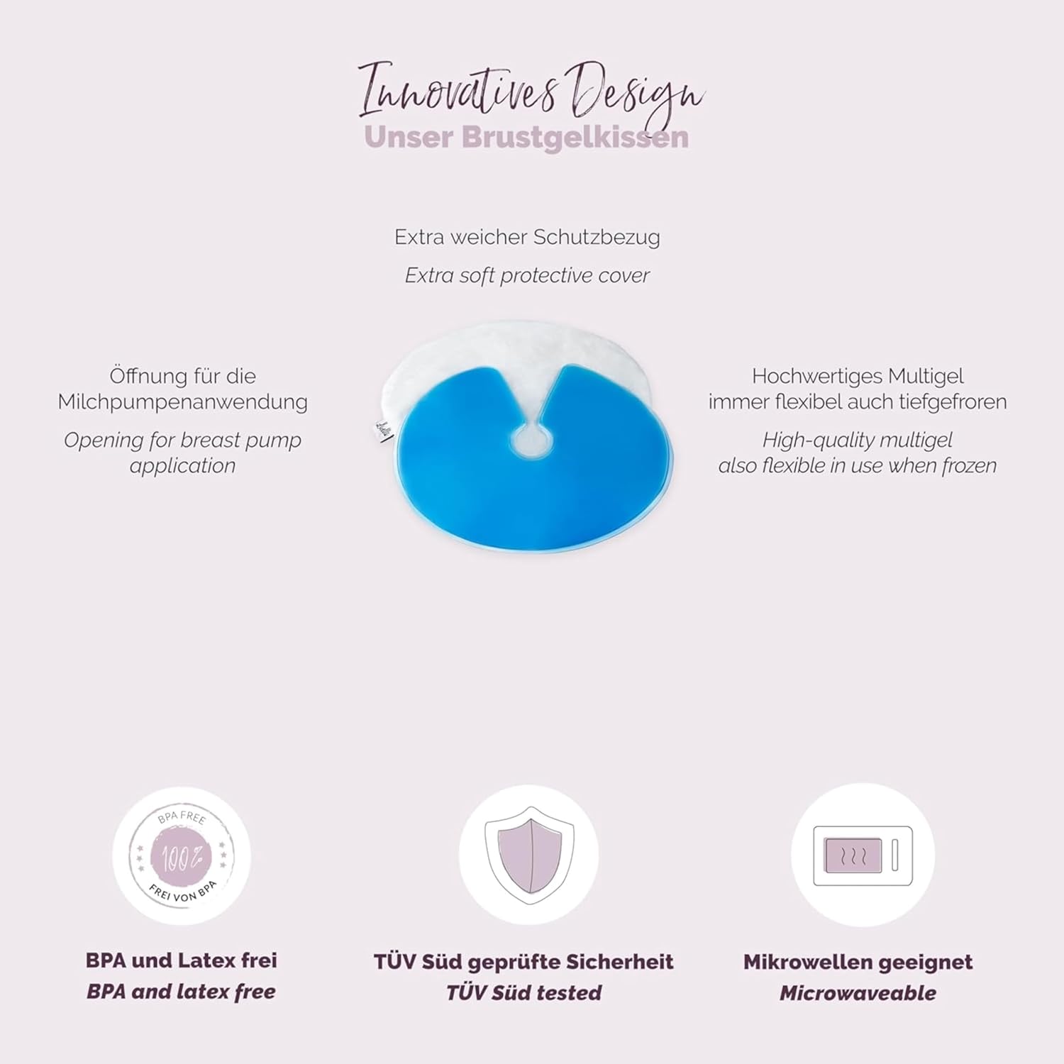 Livella Breast Gel Pillow Breastfeeding - Cooling, Warming, for Breast – Bild 5