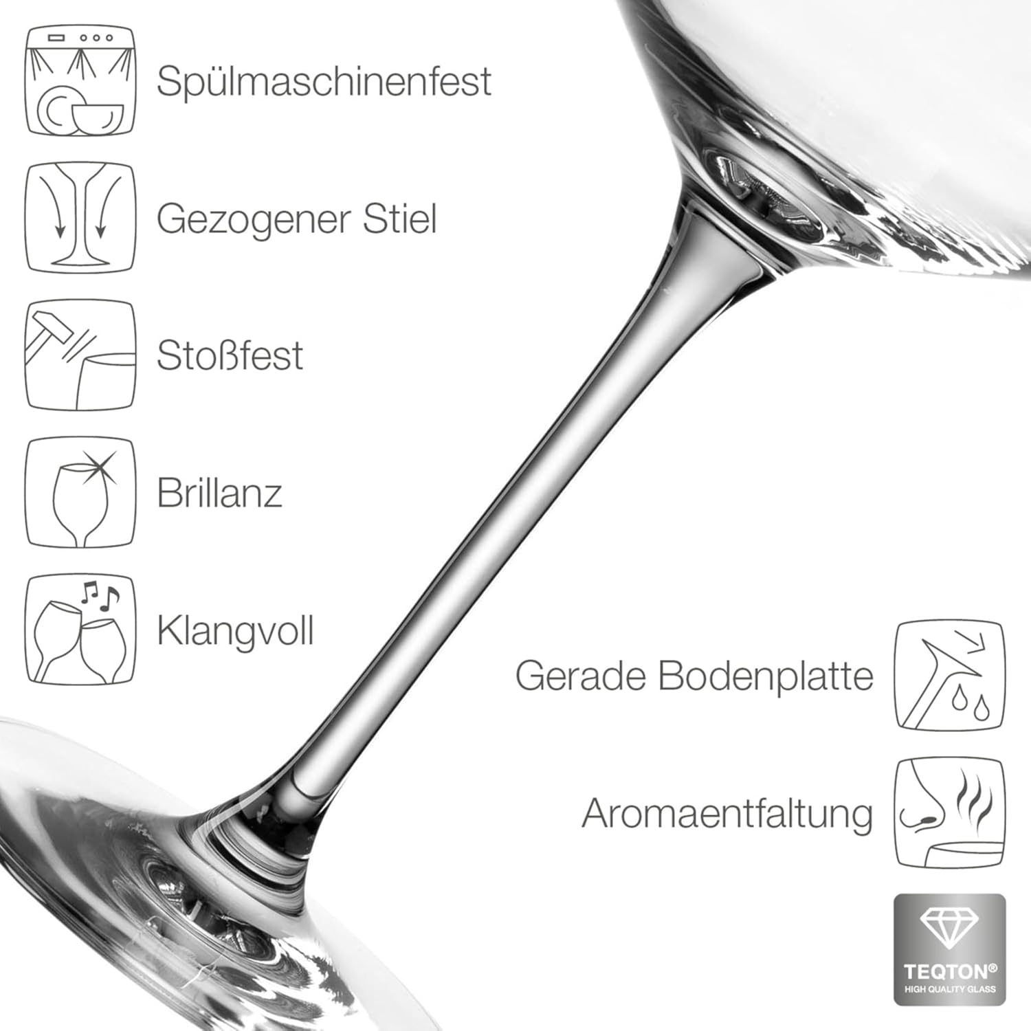 Villa Rosa Lotta - Leonardo Wine Glass Set of 2 with Engraving - Wedding Gifts for Bride and Groom, Personalised Gift for Wedding, Engagement, Anniversary with Name and Date, Initials – Bild 5