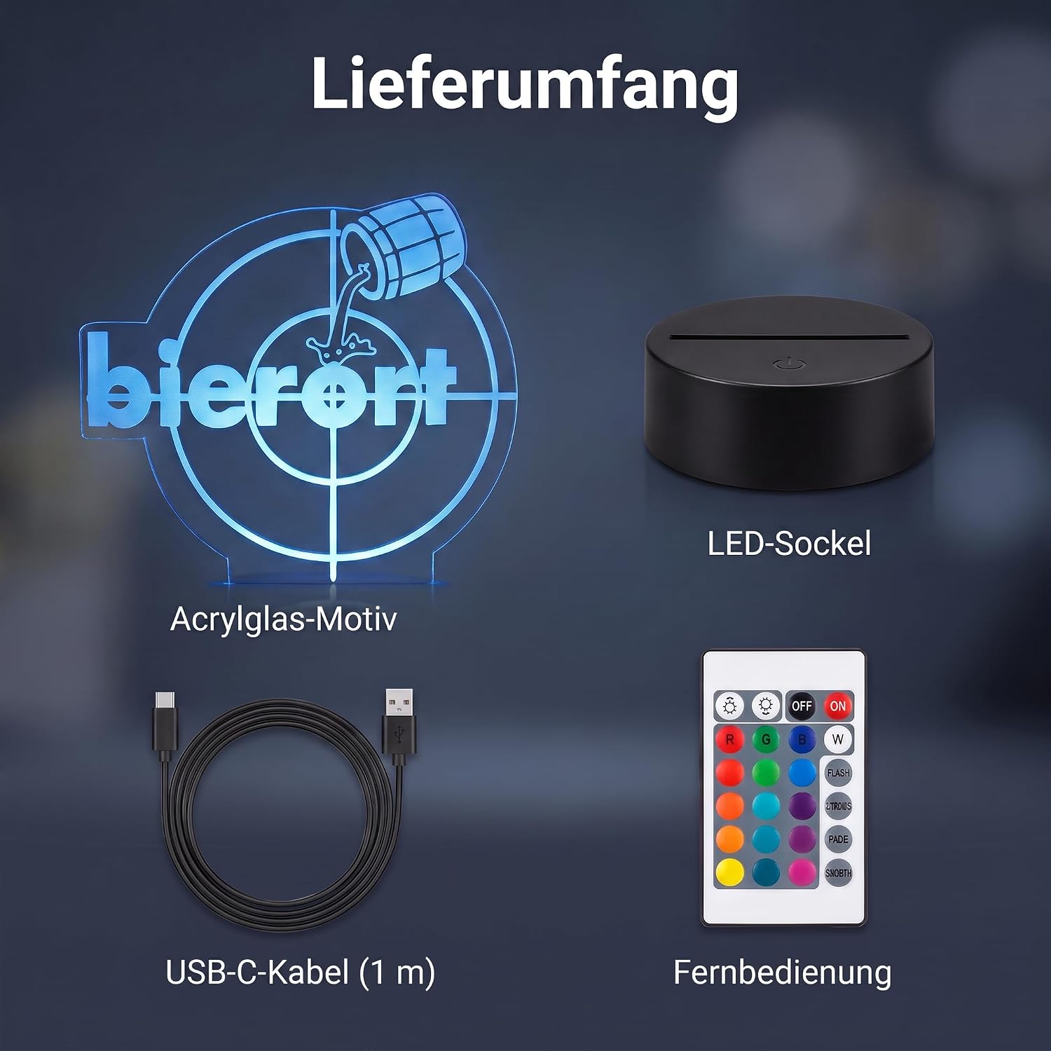 Beer Lamp with Joke Design - LED Night Light for Beer Lovers – Bild 5