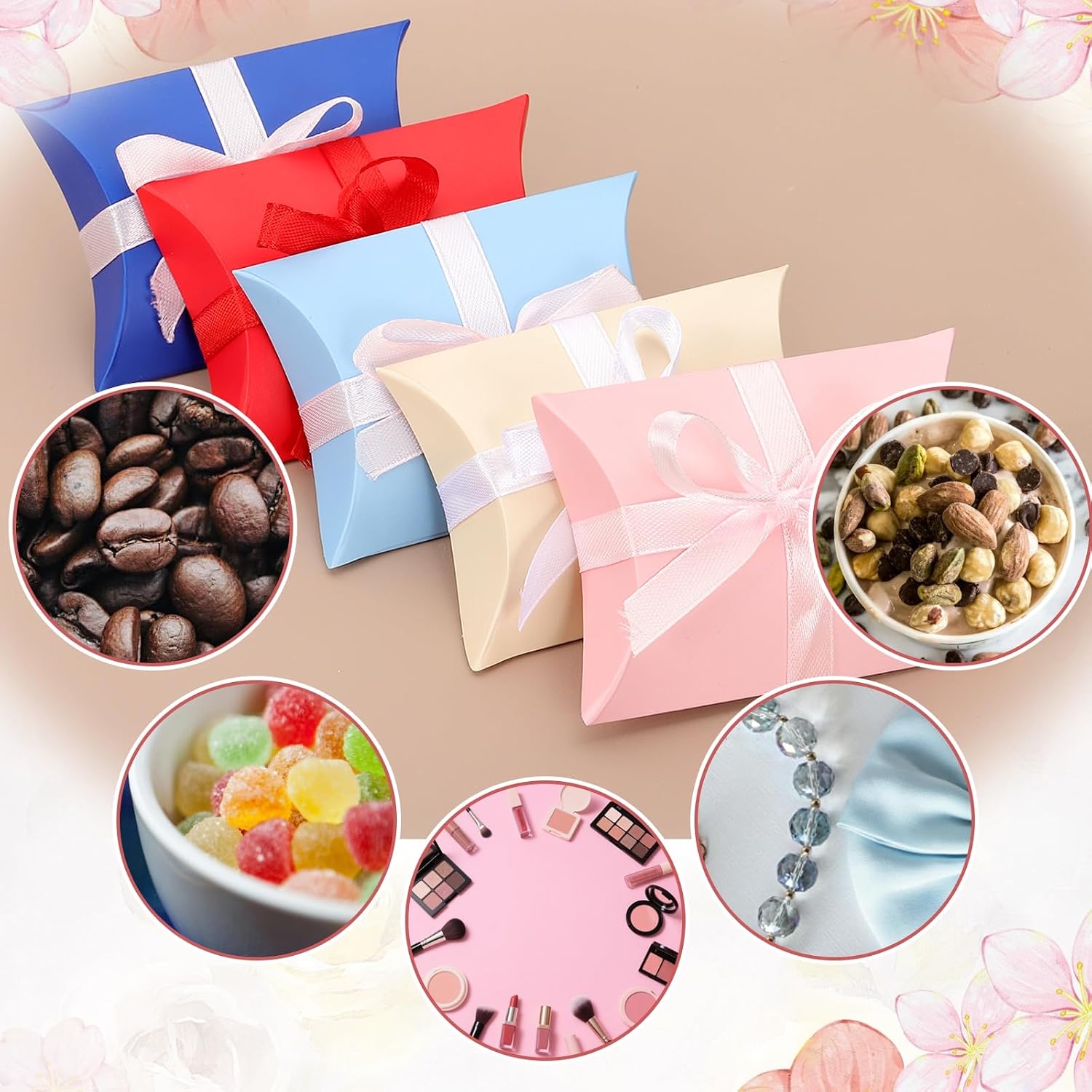 PATIKIL Small Gift Boxes Pack of 50 3.5 x 2.5 x 1 Inch Cushion Boxes Sweets Thank You Gift for Wedding Party Gift Pen Birthday Gift Jewellery Greeting Card Purple – Bild 6