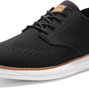 Bruno Marc KnitFlex Craft Men's Suit Shoes, Breathable Knitted Fabric, Lace-Up Shoes, Summer, Casual, Modern, Classic Shoes