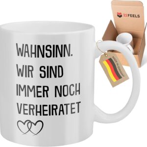 Wedding Anniversary Gift for Women Men Anniversary Him Her Mug Best Wife Husband Silver Golden Wedding Madness