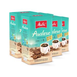 Melitta Auslese Medium, Filter Coffee, Strength 3/5, 6 x 500 g
