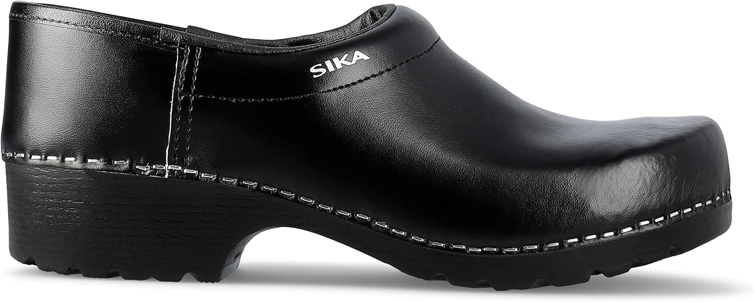 SIKA Traditional Unisex Casual Clogs, Wide Cut Closed Clogs Without Toe Cap, Non-Slip, Shock-Absorbing PU Outsole, Water-Repellent Permair Leather Shoes, Comfortable for Everyday Use – Bild 3