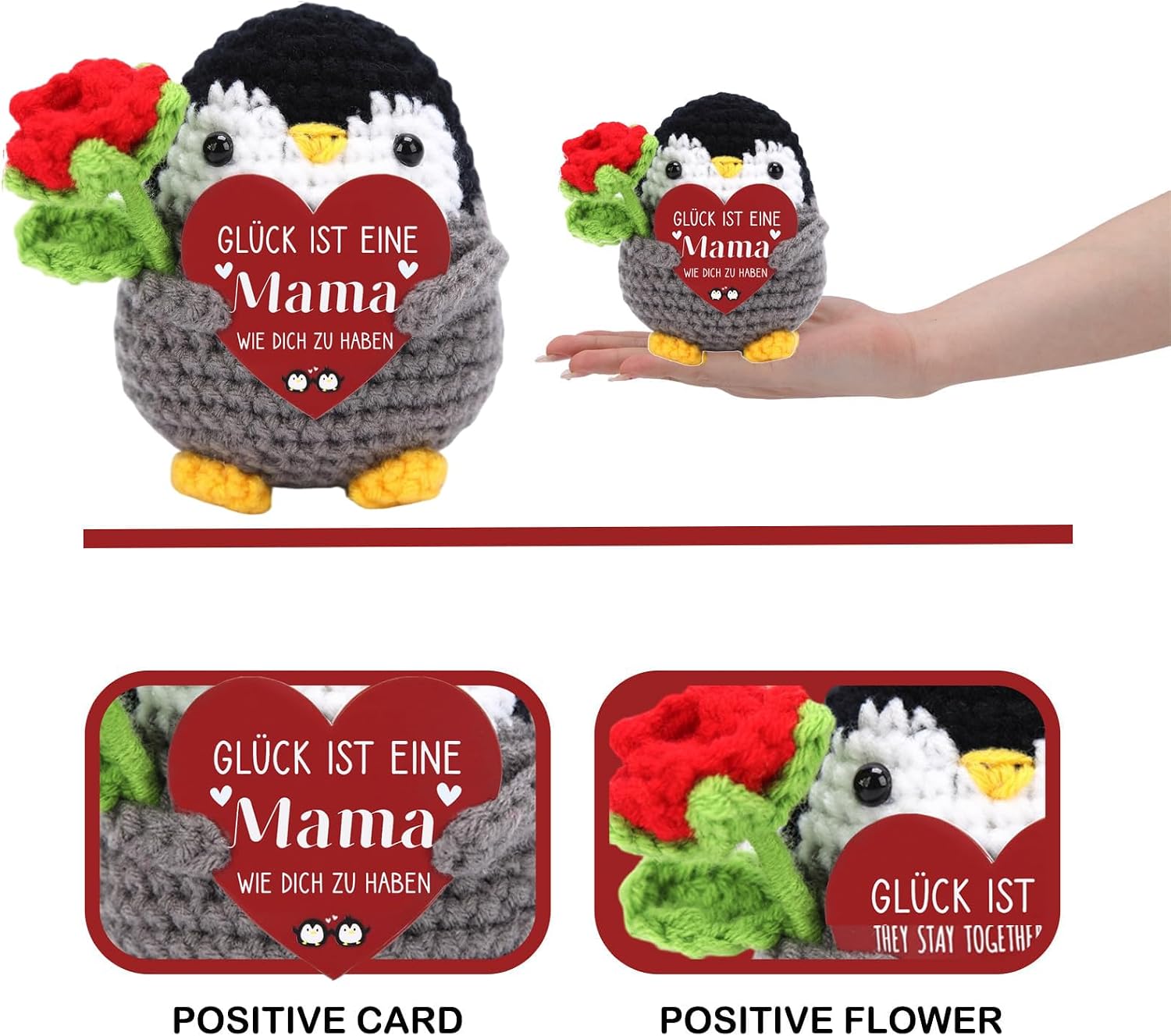 Gifts for Mum, Mother's Day Gifts, Pocket Hug Penguin – Bild 2