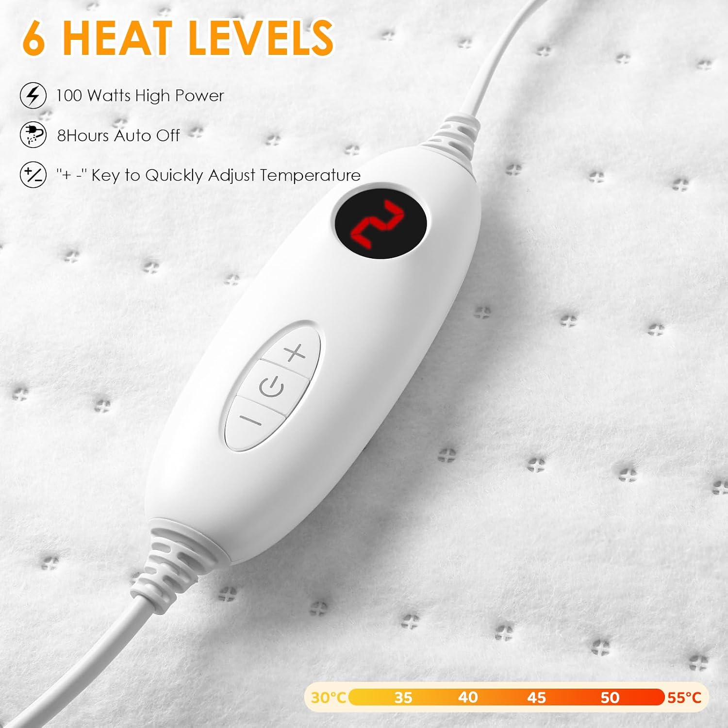 TLGREEN Thermal Underblanket 100 W with 8 Hour Automatic Shut-Off 150 x 80 – Bild 4