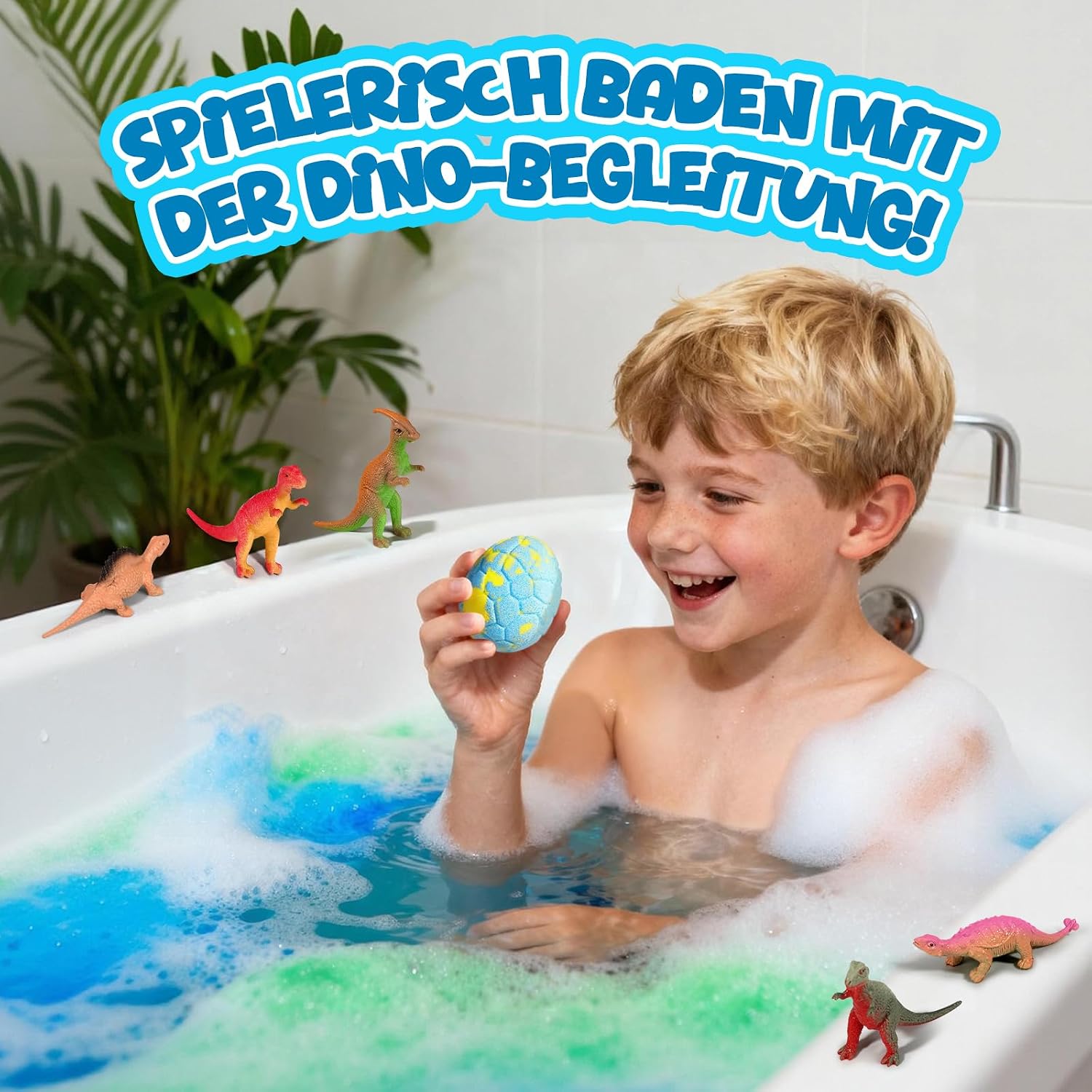 Bath Bombs Children with Surprise Dinosaur Toy Inside, 6 Bath Bombs for Advent Calendar Filling Children, Christmas Gifts, Birthday Gift for Boys and Girls 4 5 6 7 8 Years – Bild 3