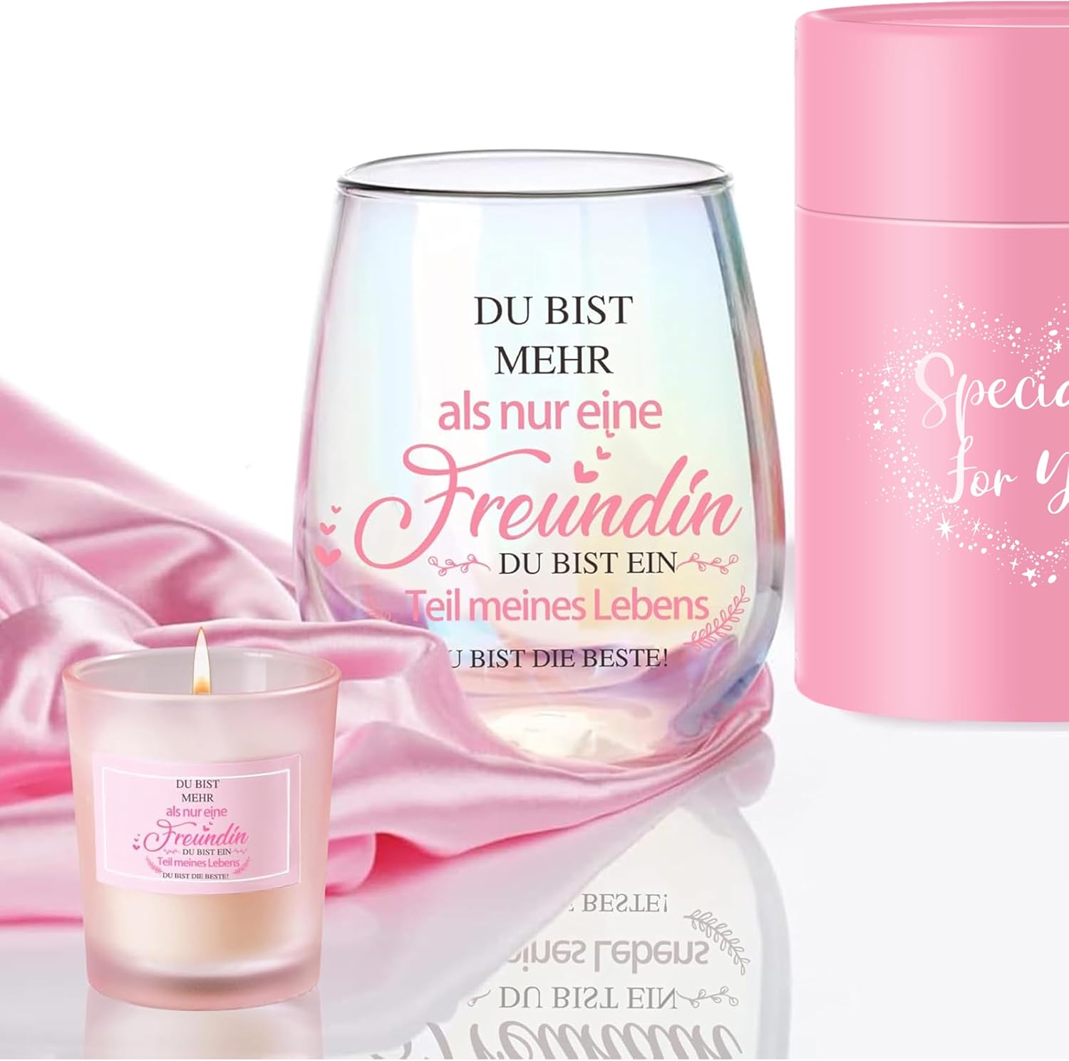 Gifts for Girlfriend/Women, Wine Glass, Birthday Gift for Women, Personalised Gifts for Best Friend, Thank You Gift, Friendship Gifts, Christmas, 480 ml – Bild 4